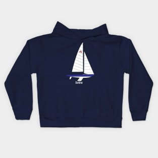 Soling International Keelboat Racing Class Kids Hoodie